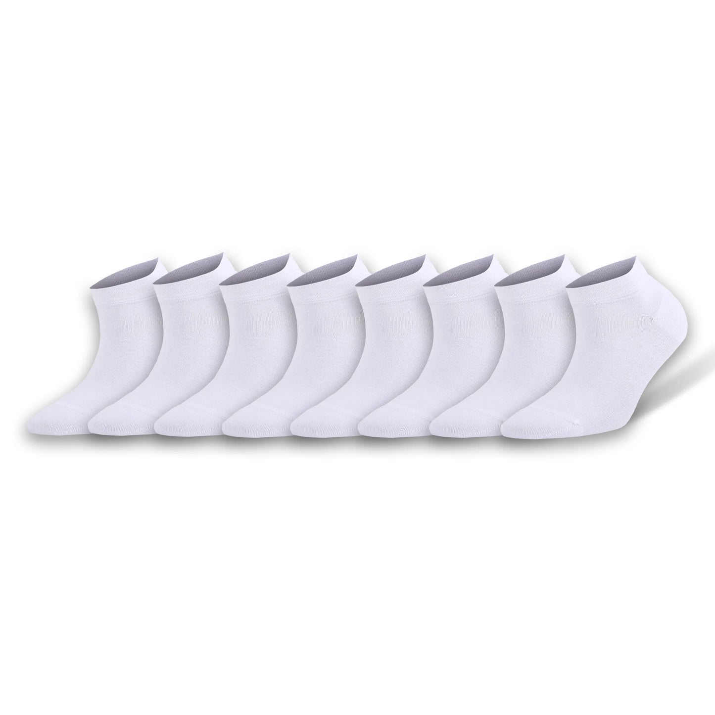 Bamboo Low Cut Ankle Socks for Women 8 Pairs Soft Thin