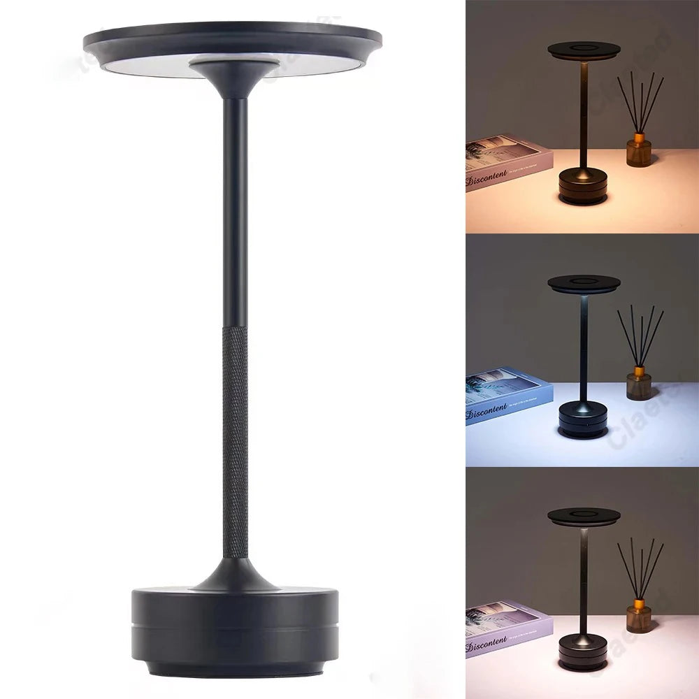 Rechargeable Wireless Table Lamp With LED Touch Sensor Night Light