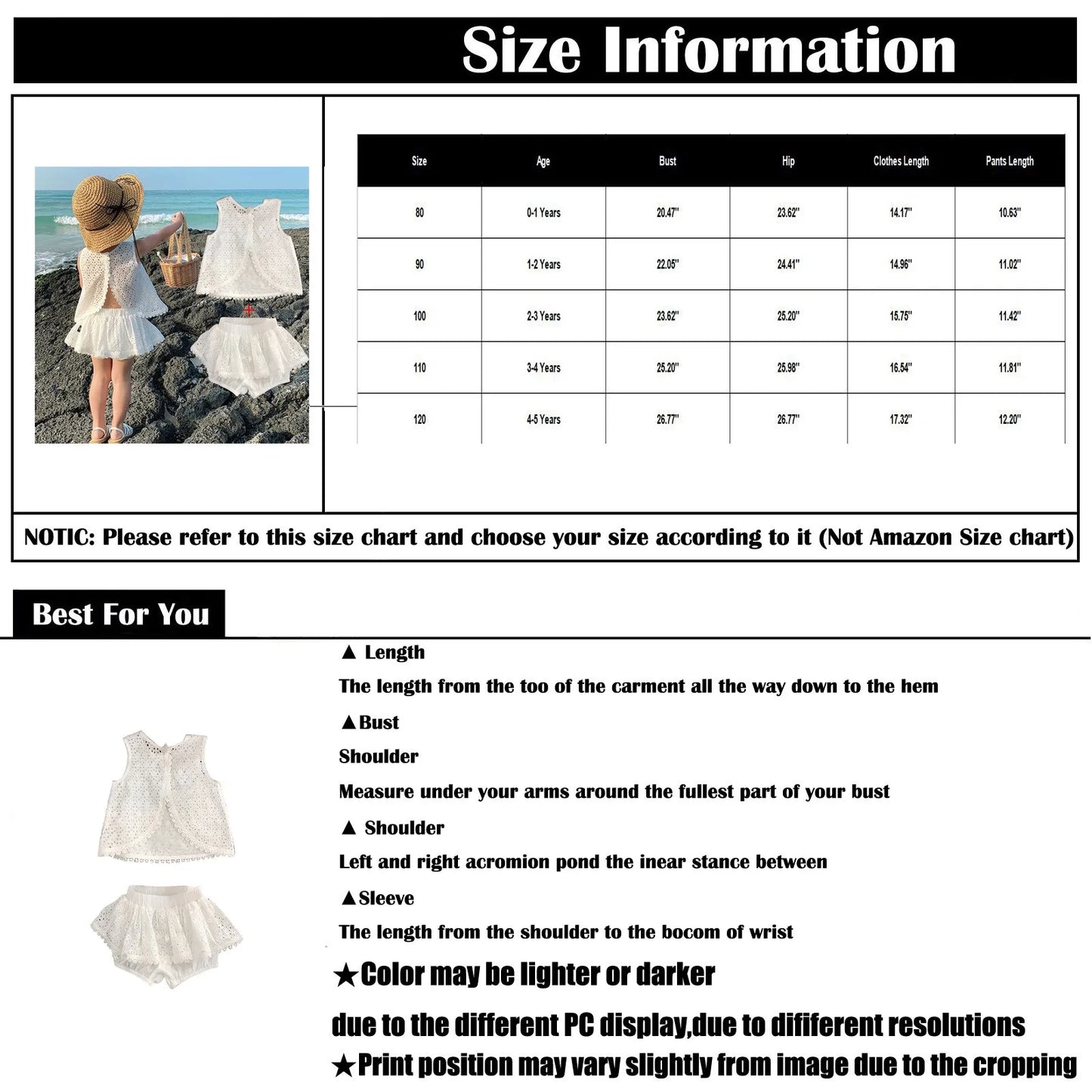 Girls 2025 Summer Clothing Sets Hollow Lace Suit Baby Casual Sleeveless