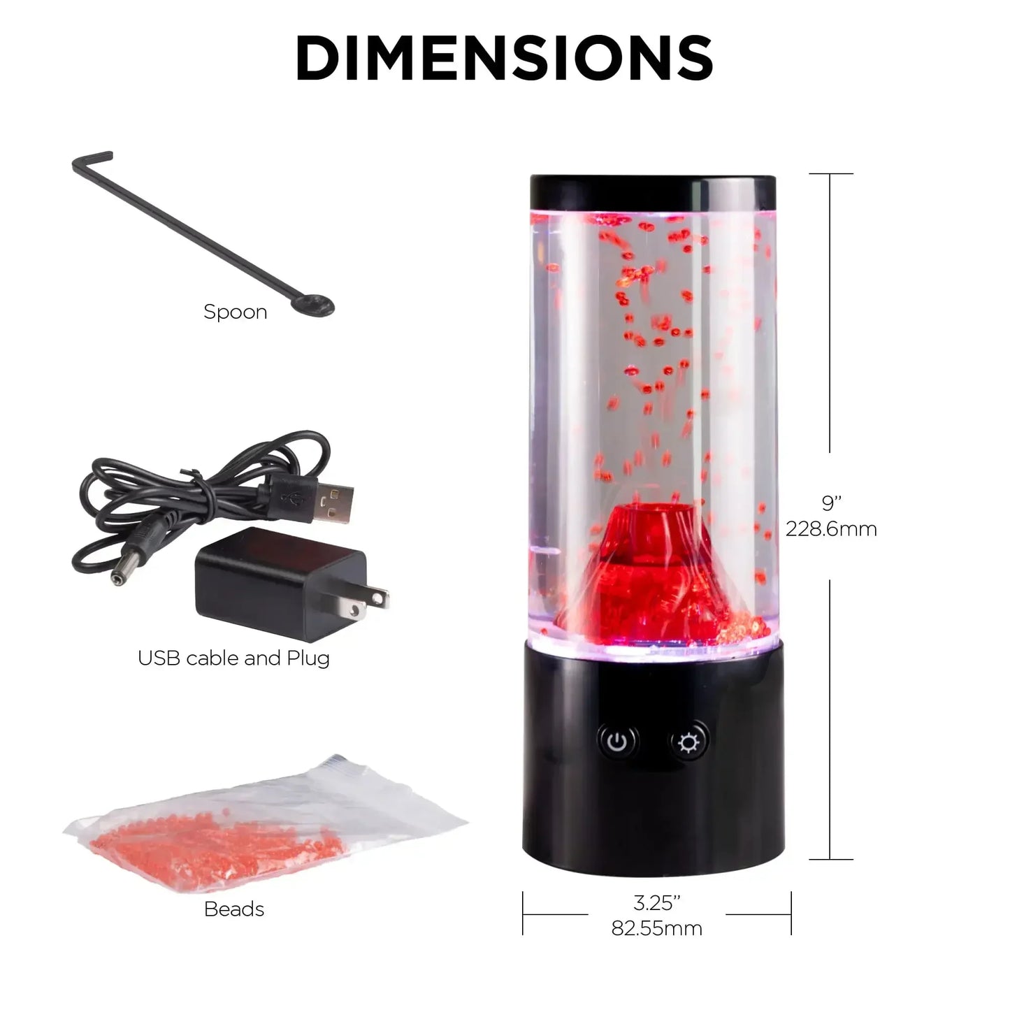 Volcano Lamp With Color Modes And USB Power Supply