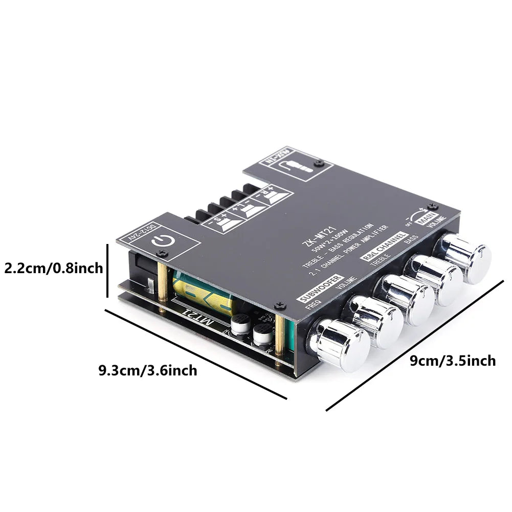 ZK MT21 Digital Power Amplifier Board 2x50W 100W Audio Module