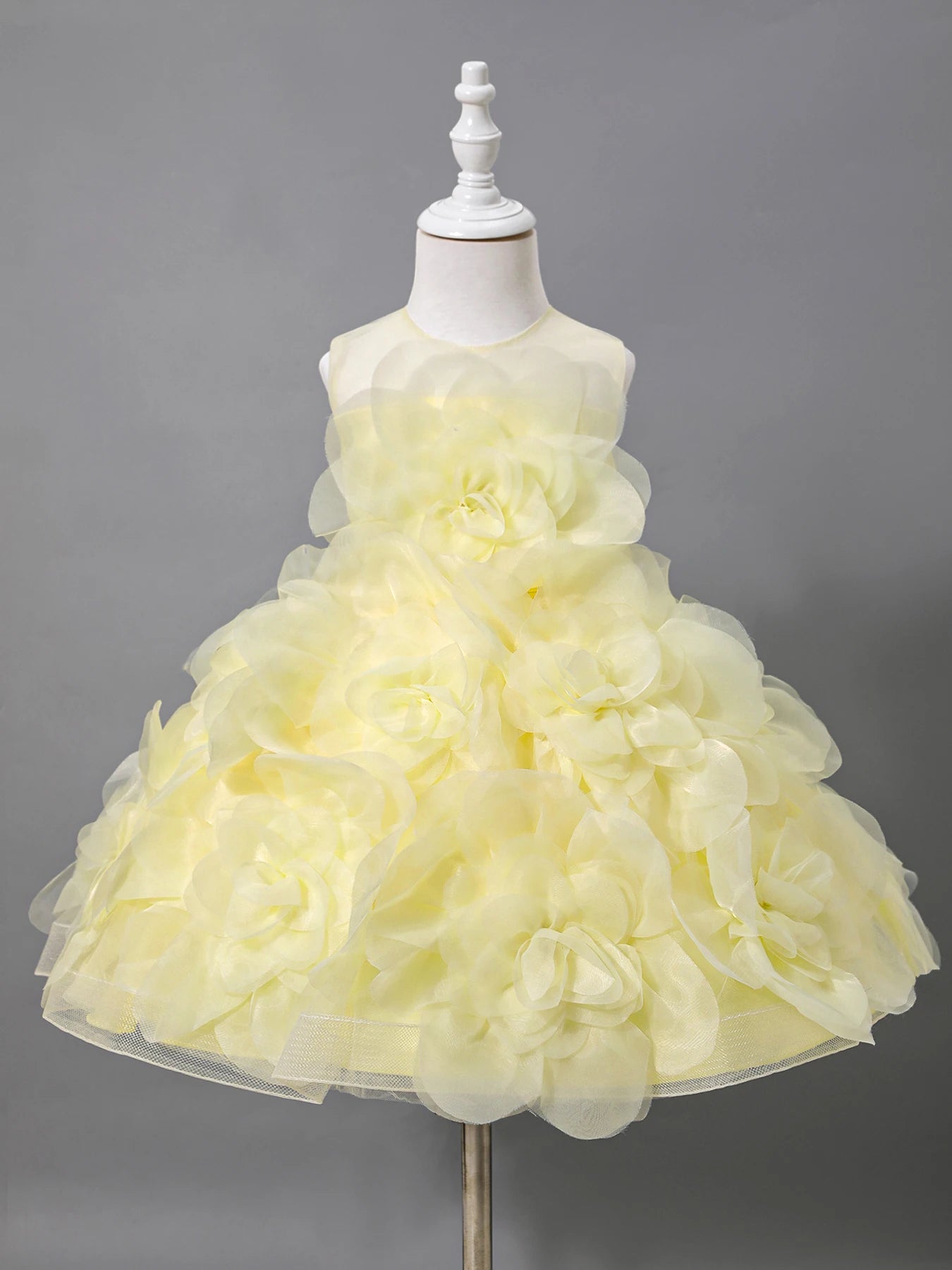 Girls Princess Dress Luxury Elegant Sleeveless Party Evening Dresses Kids Wedding Birthday Ball