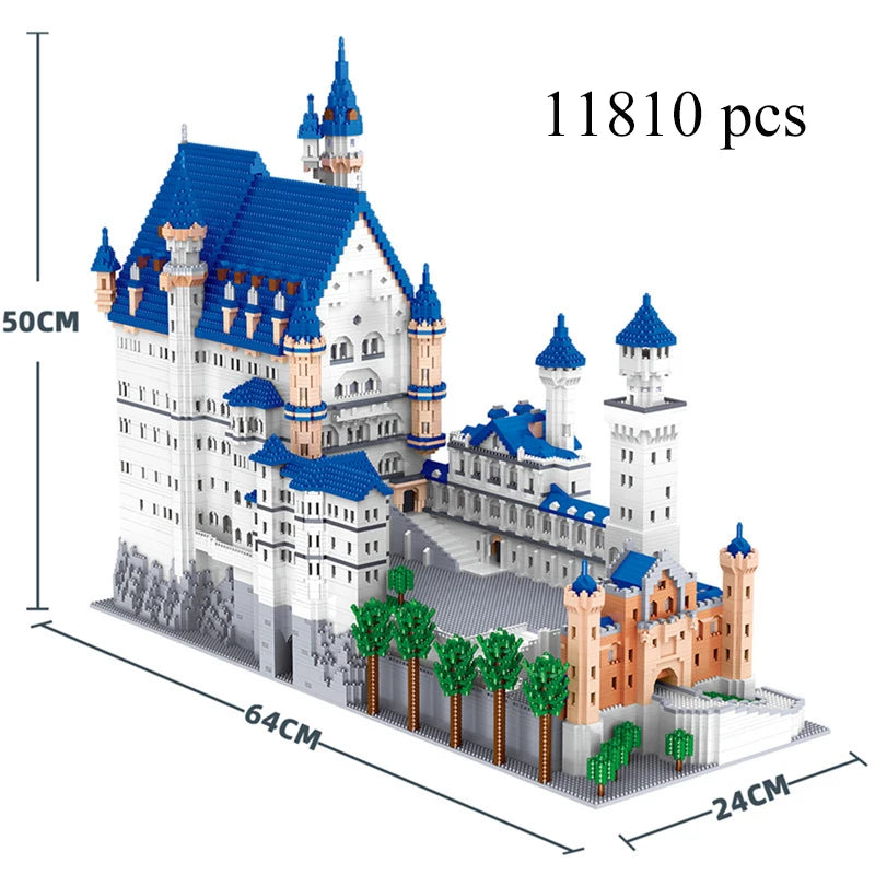 KNEW BUILT Paris Notre Dame Cathedral Micro Building Blocks Set