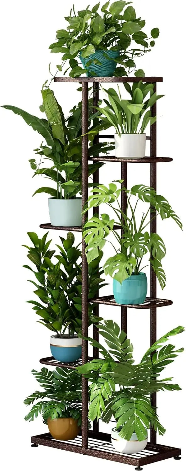 Plant Stand Indoor Outdoor Metal Flower Pot Holder Shelf Planter