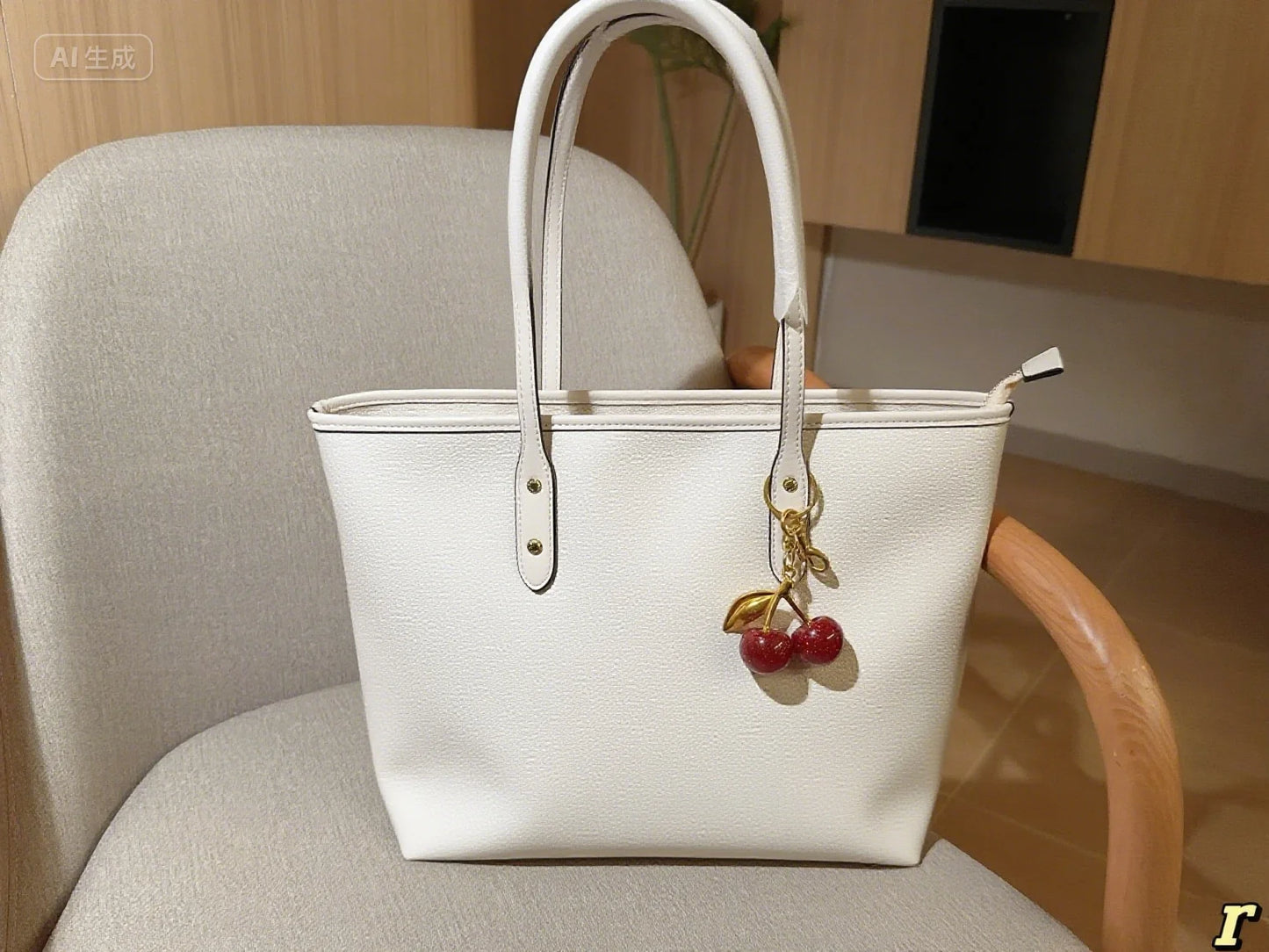 Elegant Leather Women Bucket Bag Luxury Classic Style