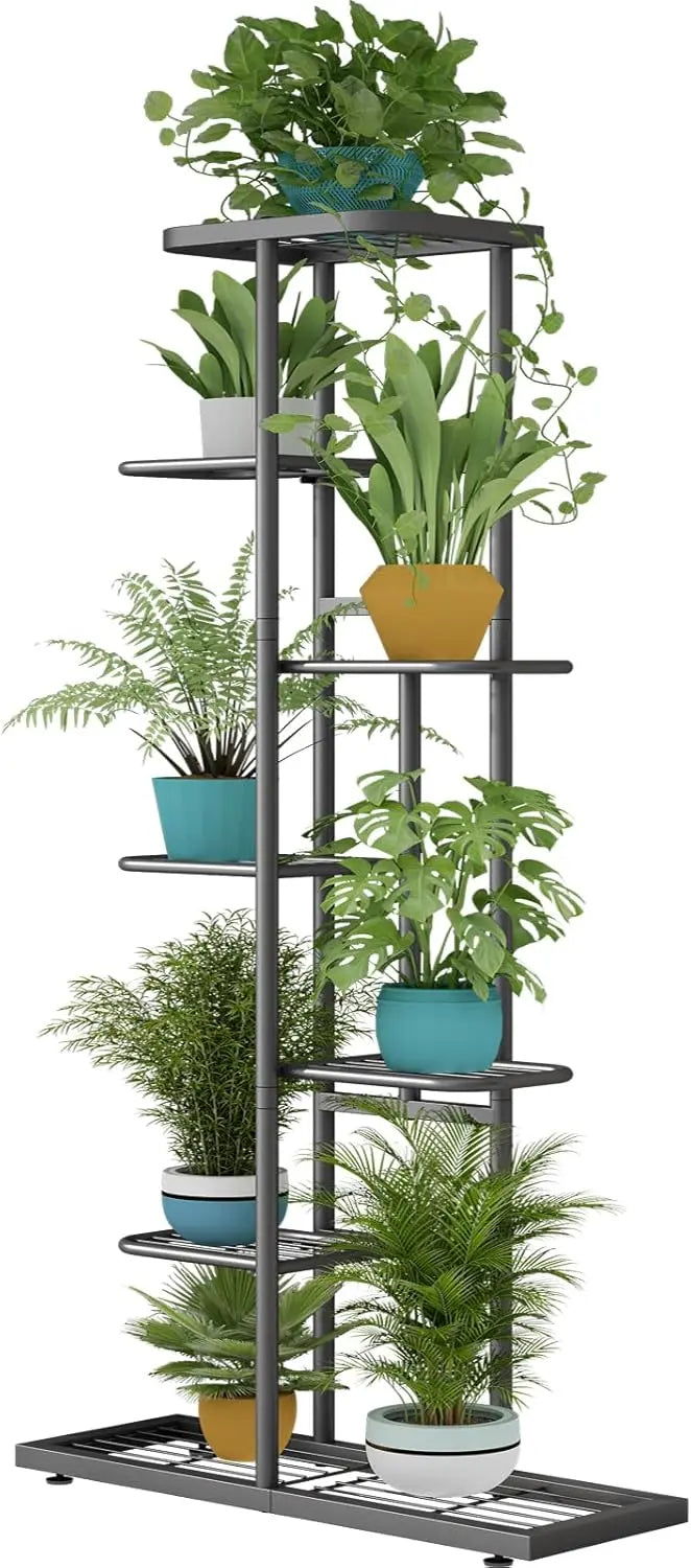Plant Stand Indoor Outdoor Metal Flower Pot Holder Shelf Planter