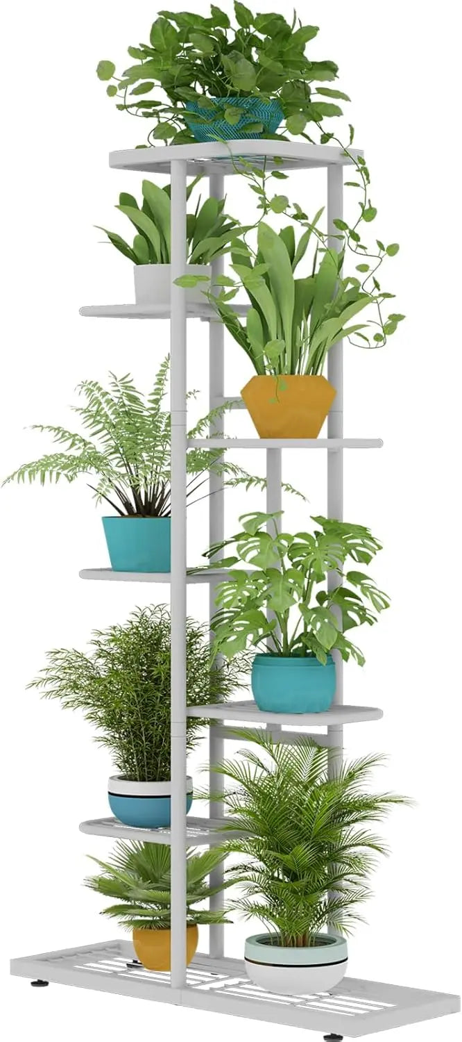 Plant Stand Indoor Outdoor Metal Flower Pot Holder Shelf Planter