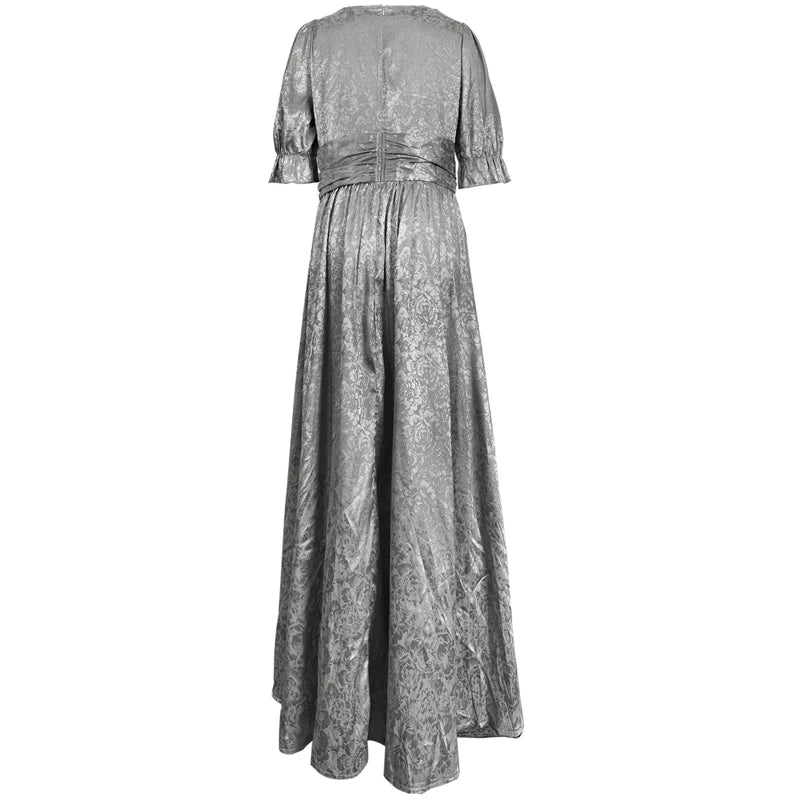 Light Luxury Quality Womens Dress Hot Stamped Fashion Printing Tighten The Waist