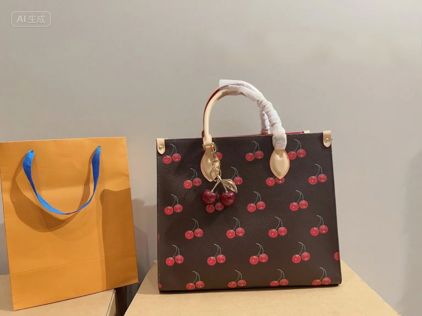 Premium Retro Leather Womens Bucket Bag HL044 Versatile