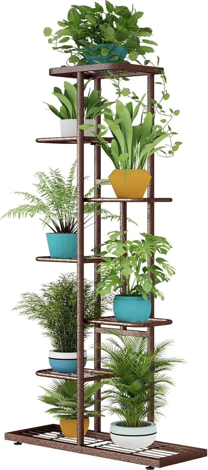 Plant Stand Indoor Outdoor Metal Flower Pot Holder Shelf Planter