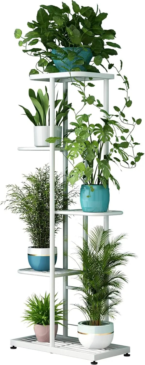 Plant Stand Indoor Outdoor Metal Flower Pot Holder Shelf Planter