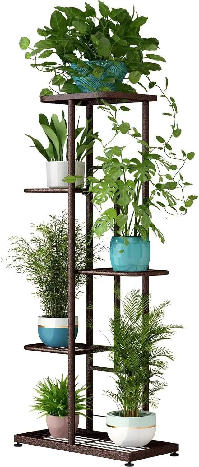 Plant Stand Indoor Outdoor Metal Flower Pot Holder Shelf Planter
