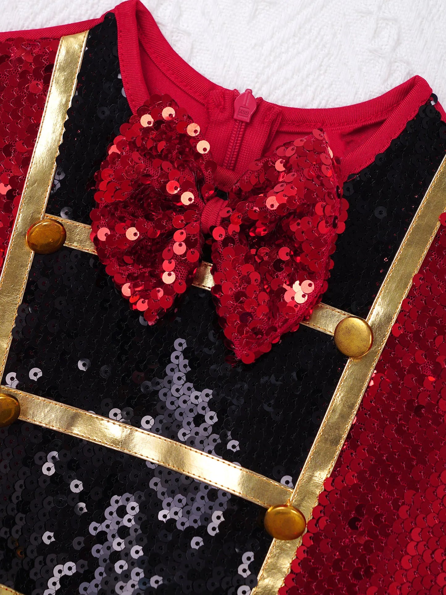 Shiny Sequins Leotard Dress with Feather Hat for Halloween Carnival Party Dress Up