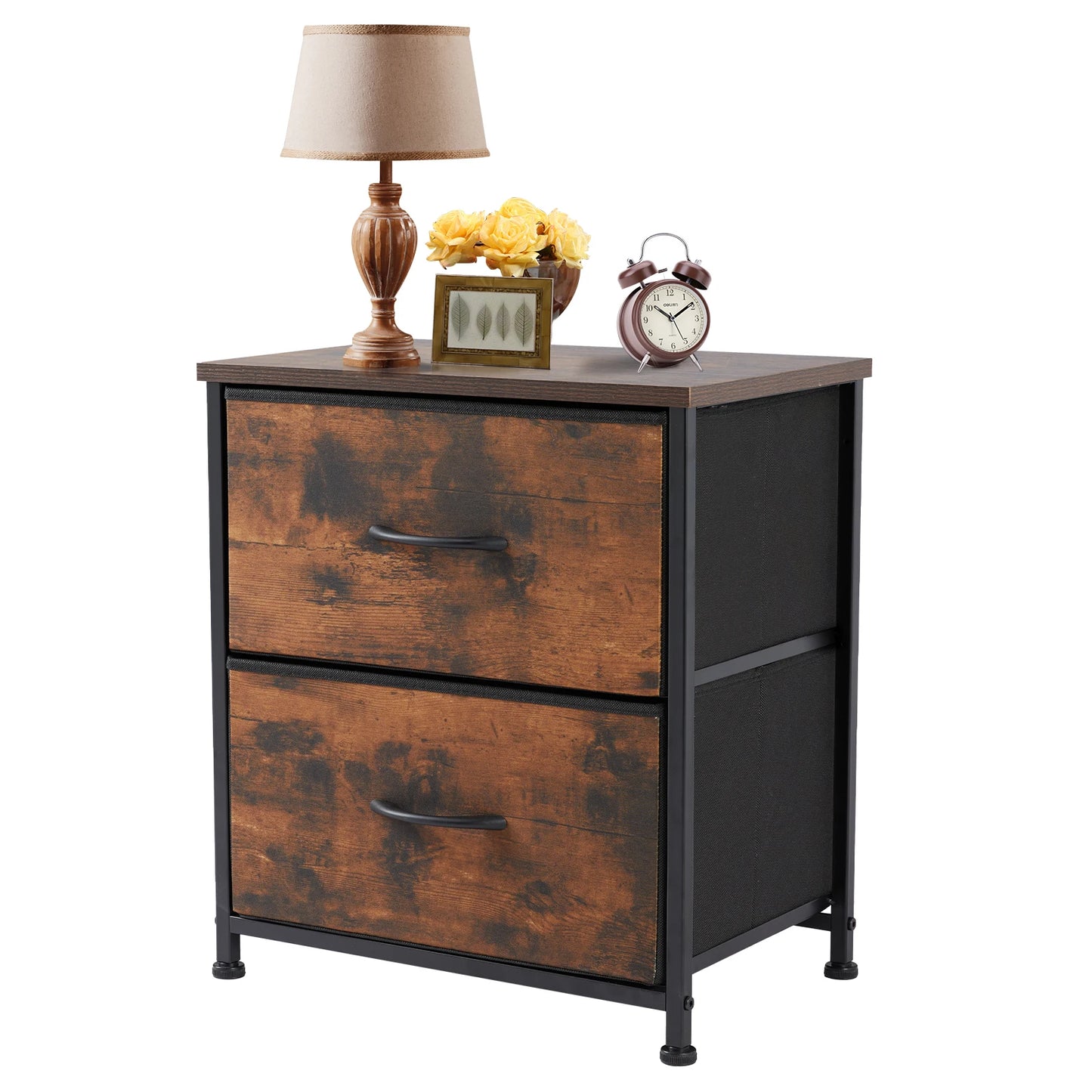 JHK Nightstand Bedside Coffee Sofa Tea Table Storage Closet Chest