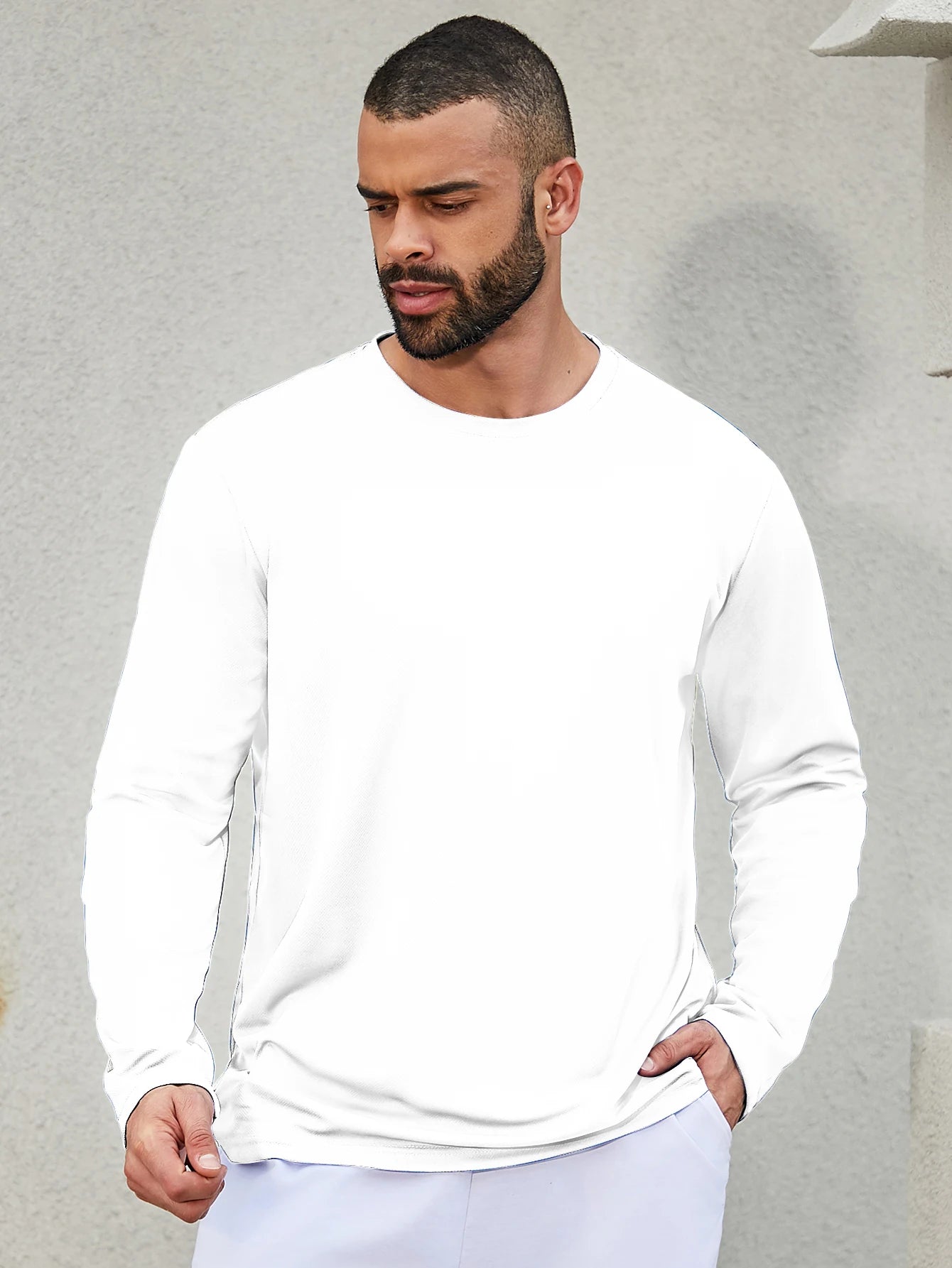 Men's Speed Dry Long Sleeve Running Shirt For Fishing