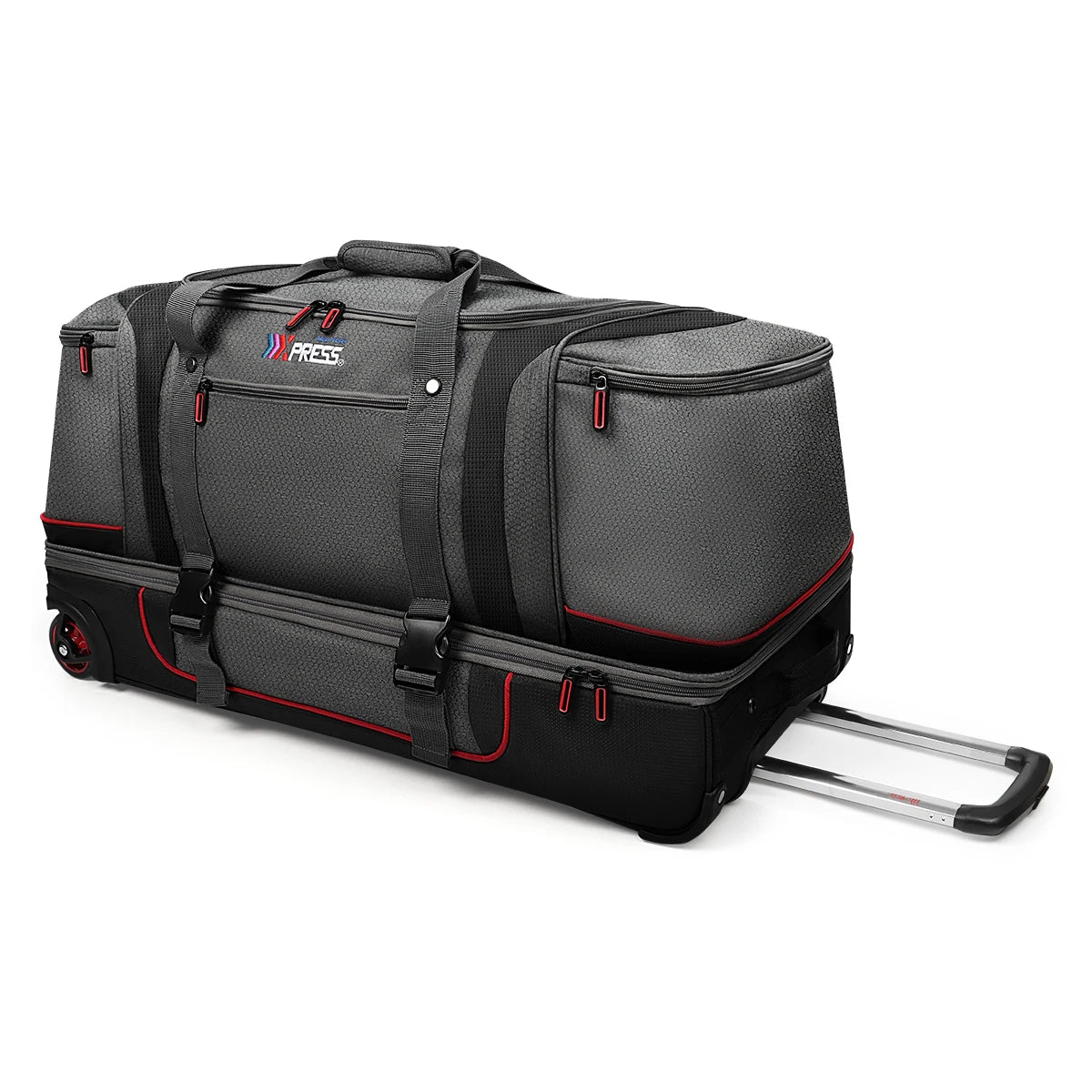 Rolling Duffel Bag With Wheels Travel Luggage Handle
