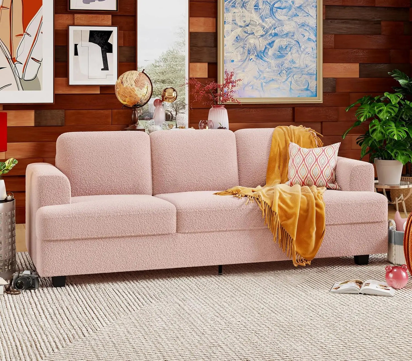89 inch Couches for Living Room, Modern Couch with Deep Seat,