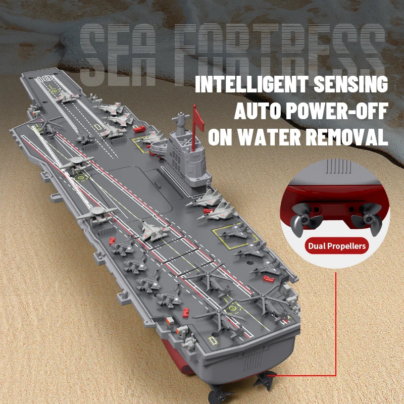 JJRC RC Ship Fujian Aircraft Carrier Model Remote Control Ready