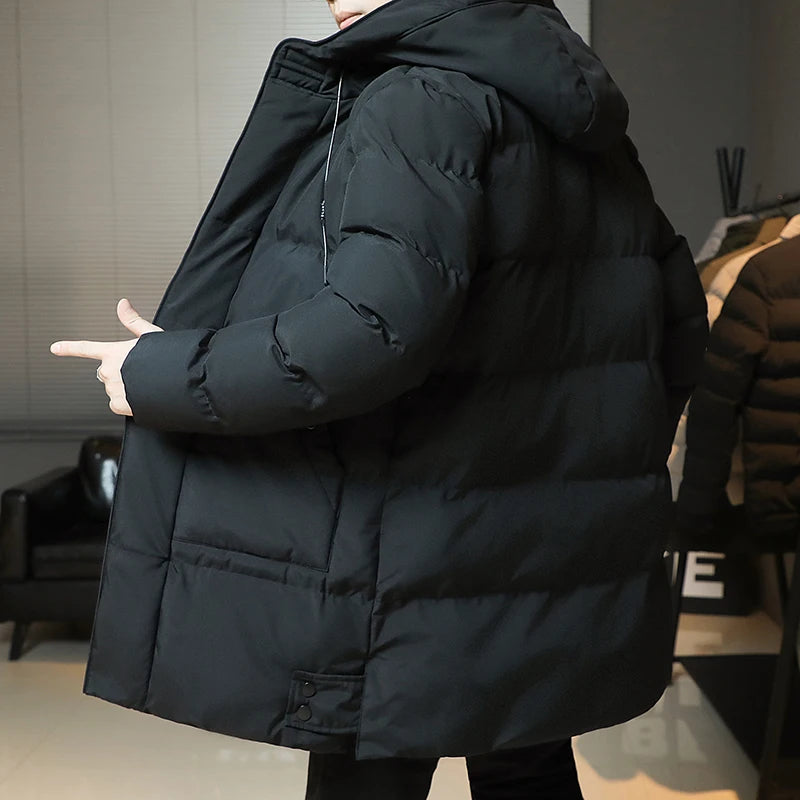 -30 Degrees Winter Hot Thicken Men's Down Jackets New Warm Parka Men Women Casual