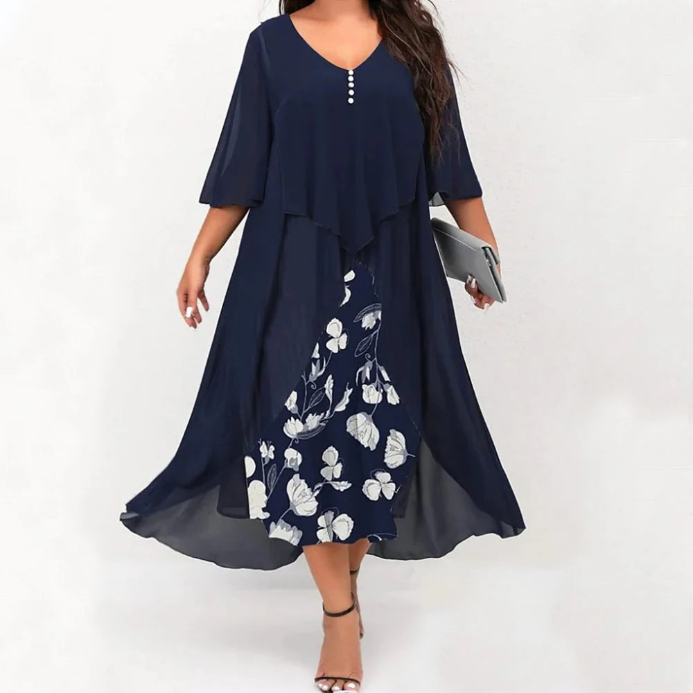 Oversized Long Dress for Women Clothing 2024 Summer Plus Size Elegant
