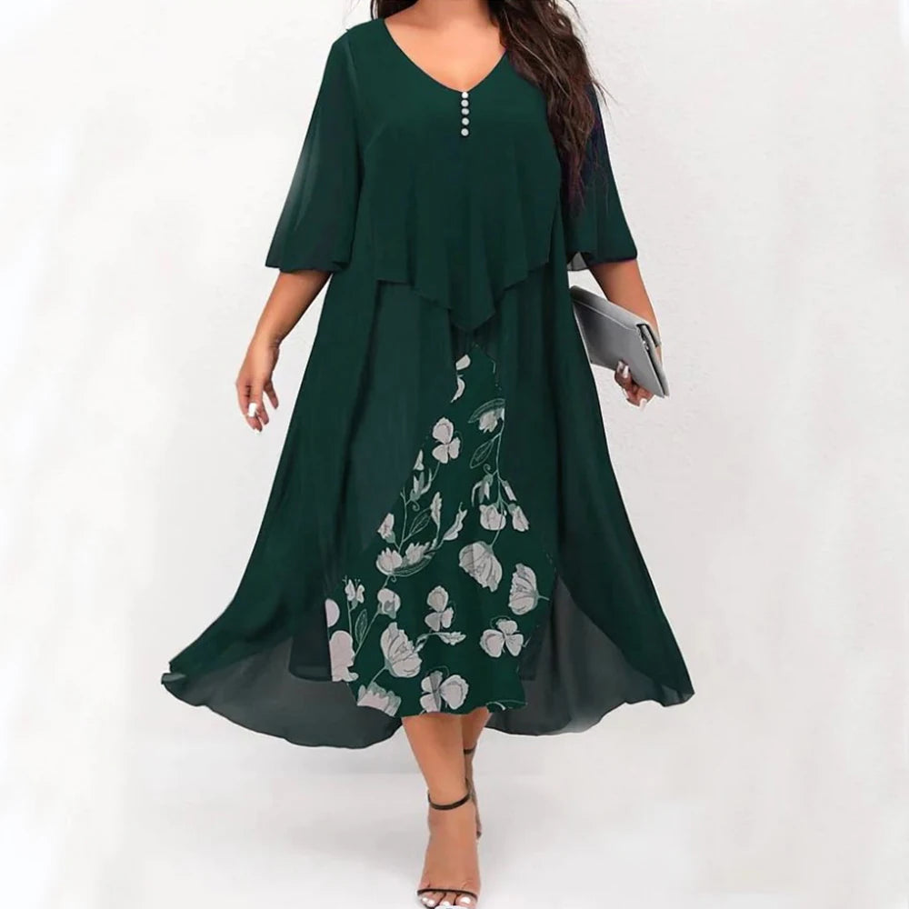 Oversized Long Dress for Women Clothing 2024 Summer Plus Size Elegant
