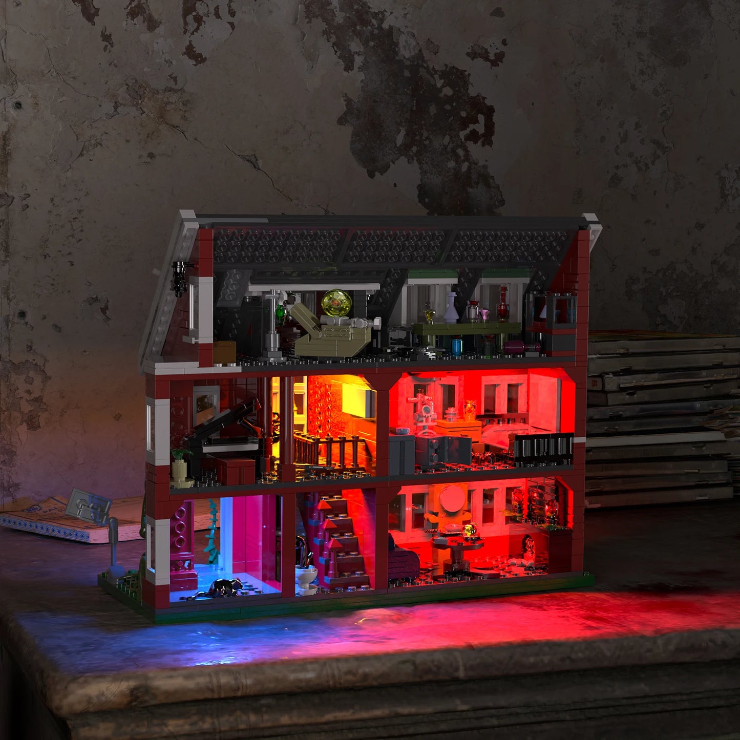 American Horror Story Haunted House Building Blocks Set LED Light