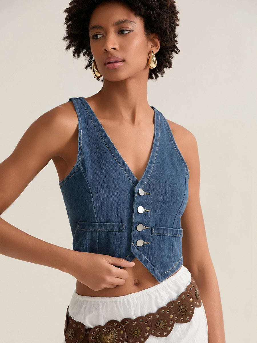 Women s Distressed Denim Jacket Vintage Ripped Jean Coat Casual Streetwear