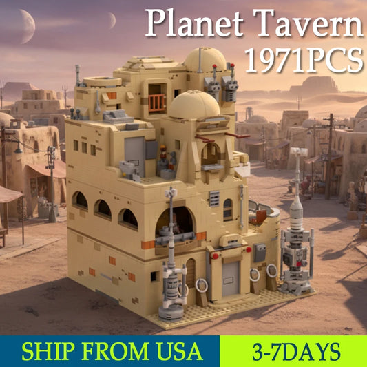 MOC Planet Tavern Building Blocks Set Compatible With LEGO Bricks