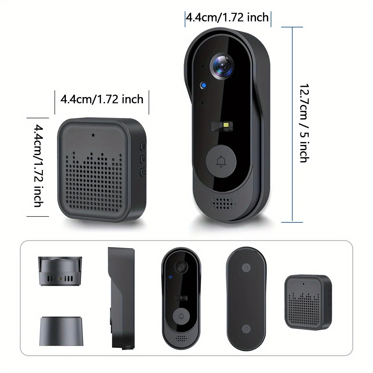 Tuya WiFi Smart Video Doorbell 180° View HD Night Vision