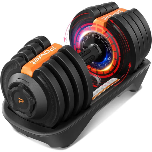 Adjustable Dumbbell Set,12 Free Weights  Home Gym with Tray