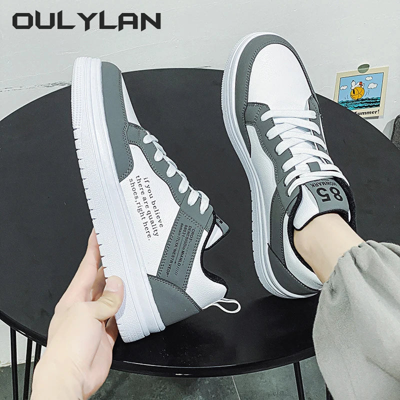 Wear-resistant Sneakers Fashion 2024 Casual Shoes Leather