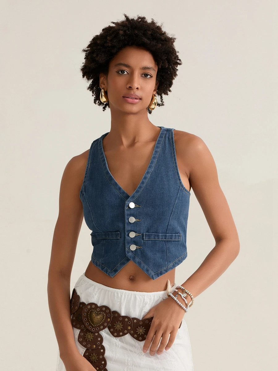 Women s Distressed Denim Jacket Vintage Ripped Jean Coat Casual Streetwear