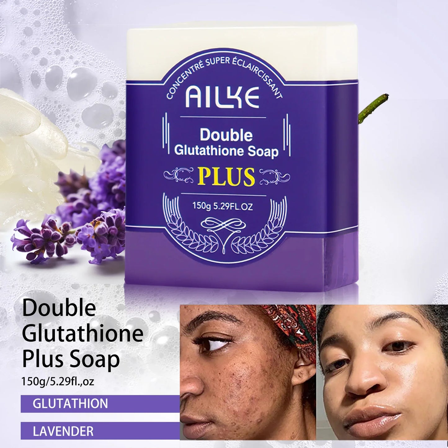 AILKE Glutathione Bleaching Cream, Advanced Lightening Lotion, Glowing Cream For Inner Thighs,