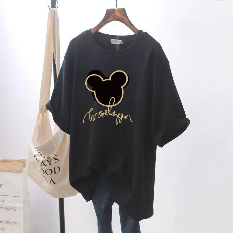 Pregnant Breastfeeding T-Shirt Summer Short Sleeve Nursing Top Maternity Clothes
