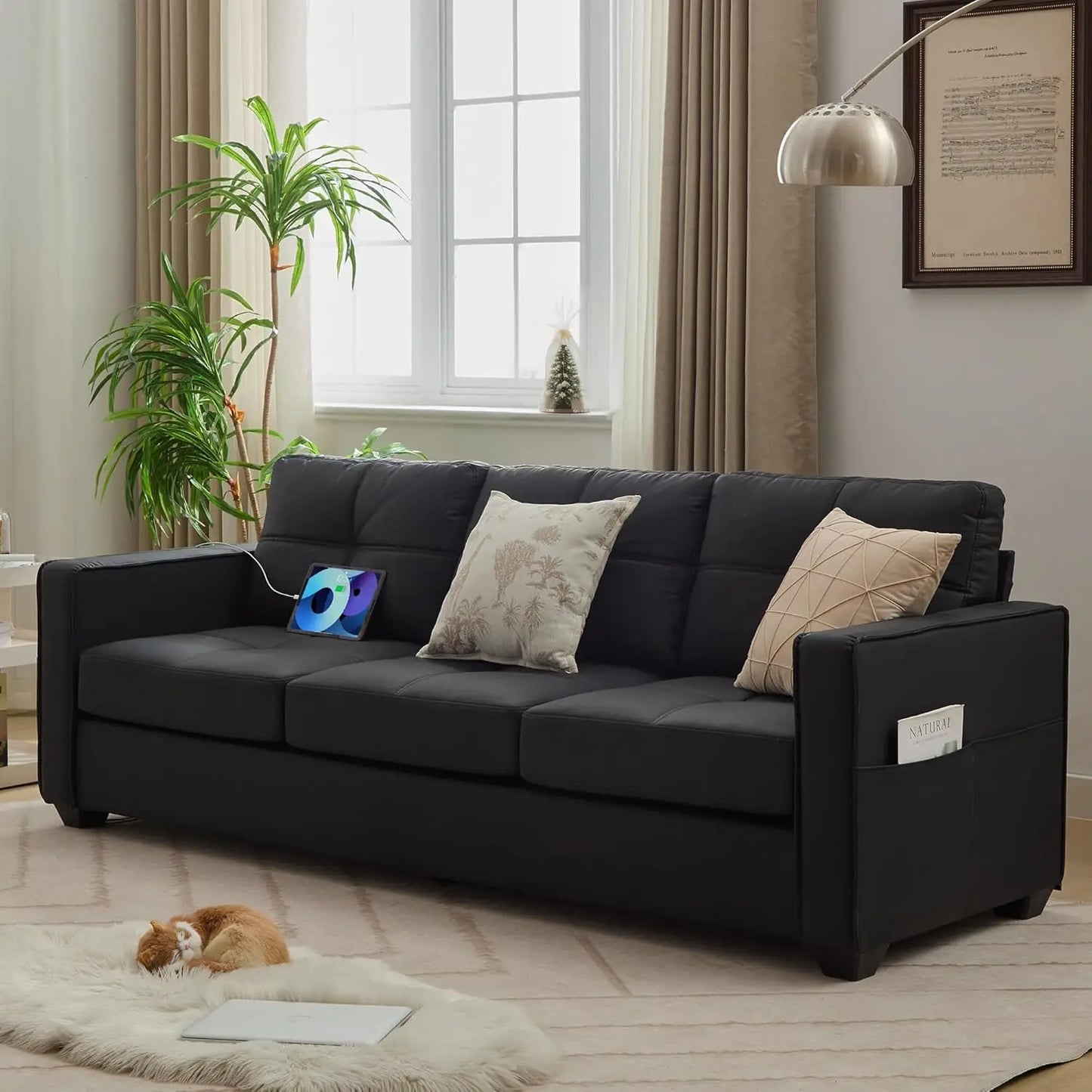 Couch, Living Room Furniture Comfy Modular Convertible Sofas