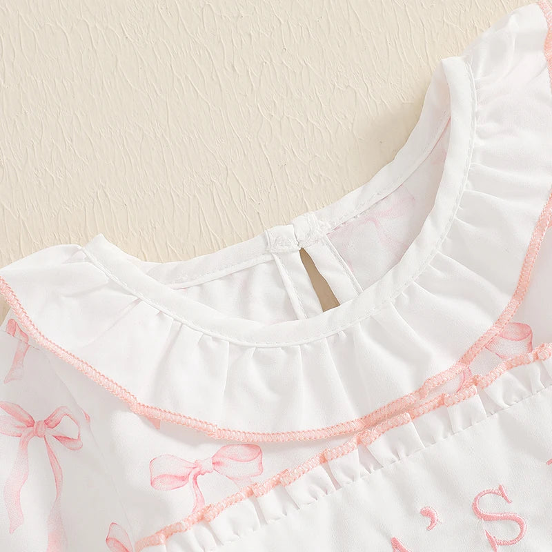 Adorable Toddler Autumn Overall Outfit with Cute Floral Embroidery