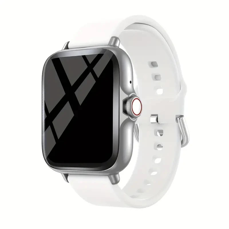 Smart watch with full touch screen, call, message reminder, music control and other functions,
