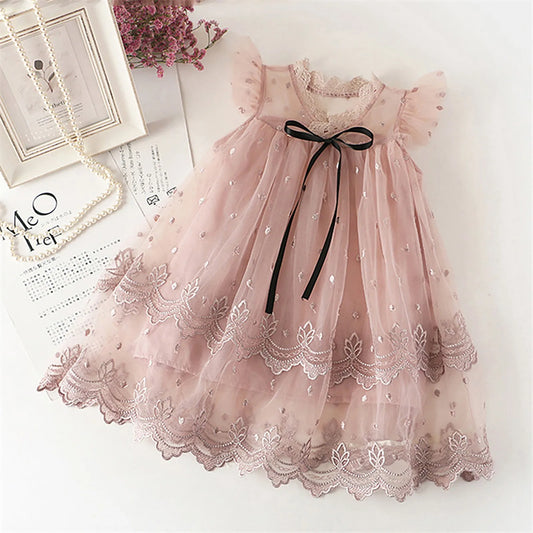 Dresses For Elegant Party Girls Long Sleeve Tutu Dress Kids Toddler Girl
