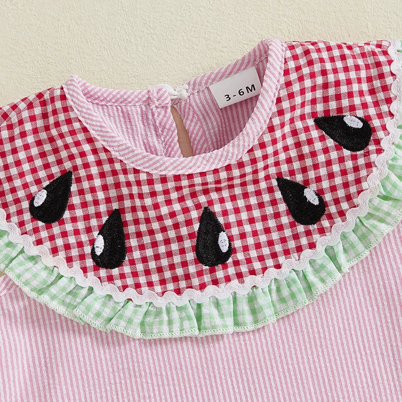 Adorable Baby Girls Floral Print Ruffle Sleeve Romper Jumpsuit Summer Clothes