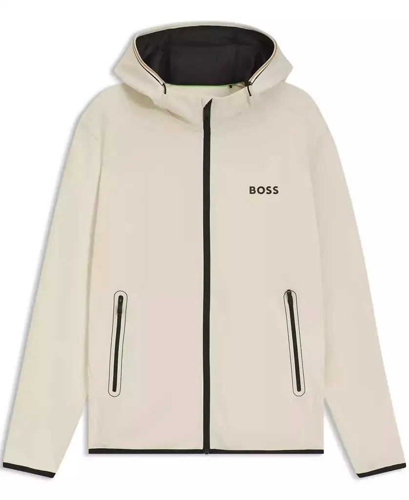 Hugo Boss | Men's Active Stretch-Gabardine Zip-Up Hoodie