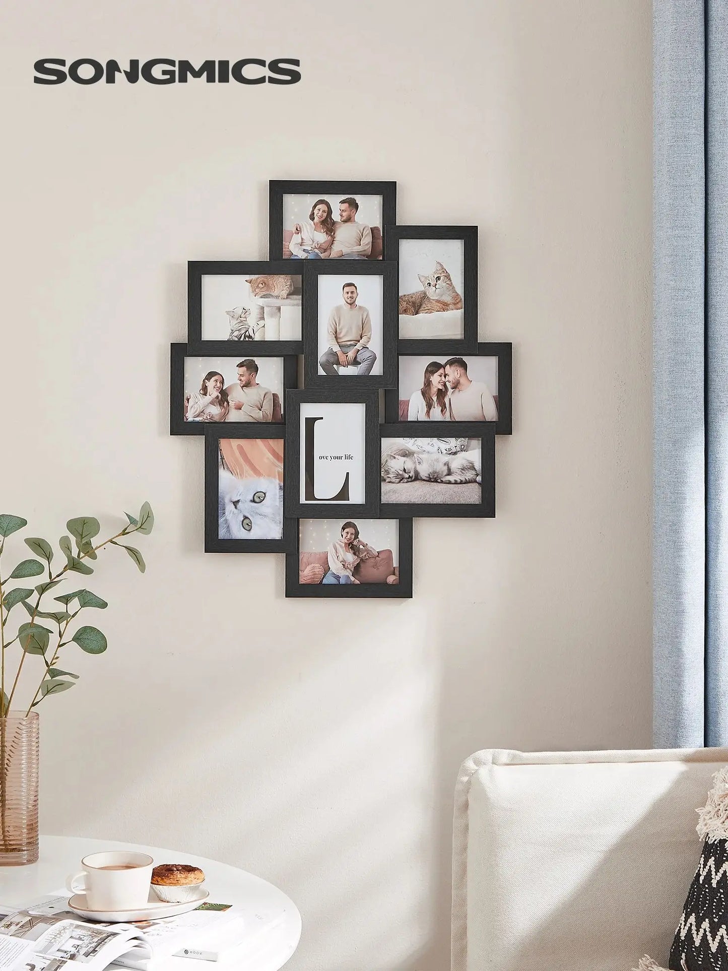 SONGMICS Collage Picture Frames, 4x6 Picture Frames Collage For Wall Decor,
