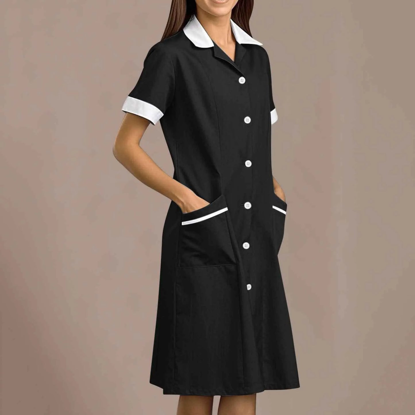 Women's Fashion Nurse , Pharmacy, Doctor Work Uniform Long and Short Sleeve