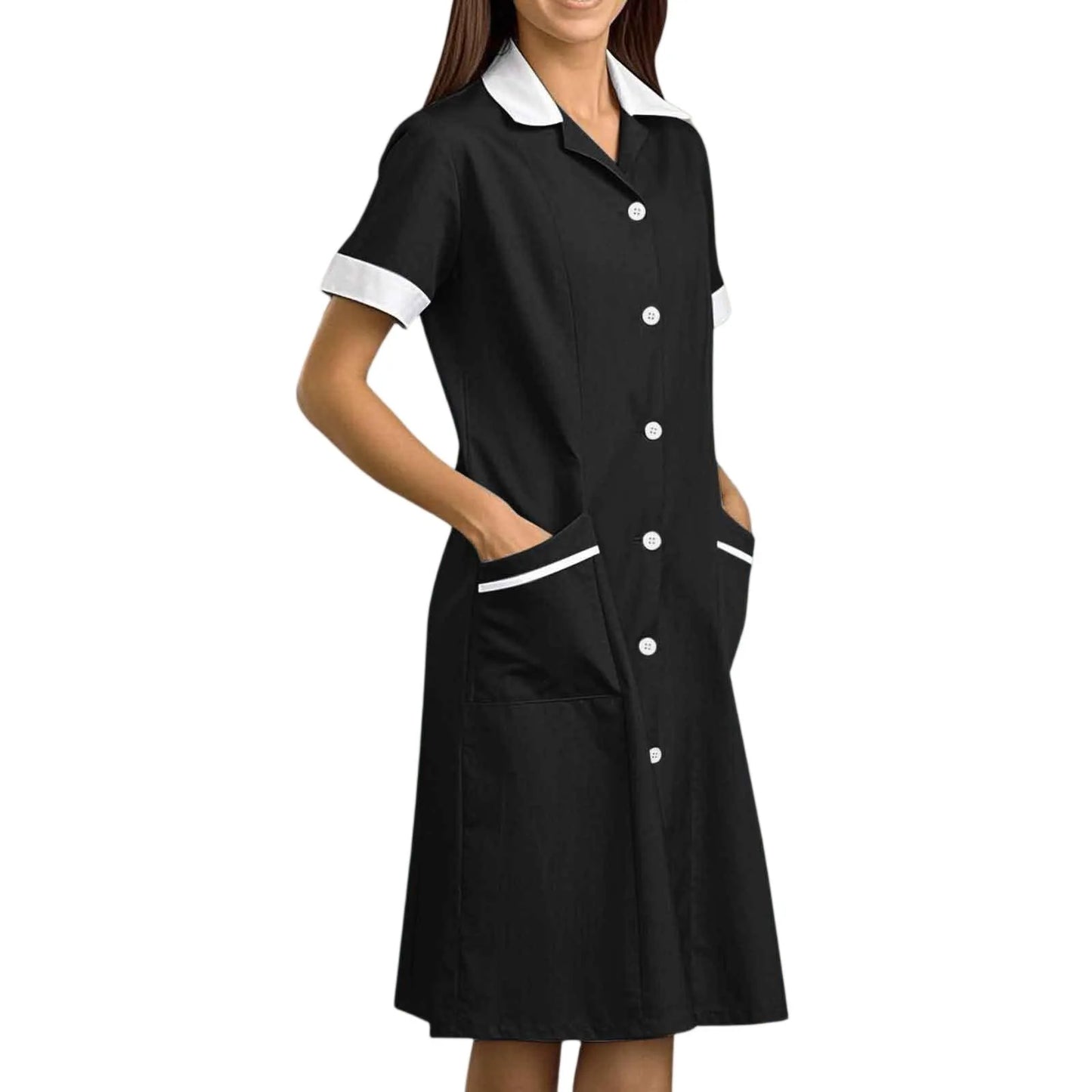 Women's Fashion Nurse , Pharmacy, Doctor Work Uniform Long and Short Sleeve