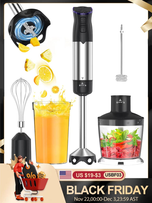 Kitchen Hand Blender for soups, smoothies, purees and baby food.