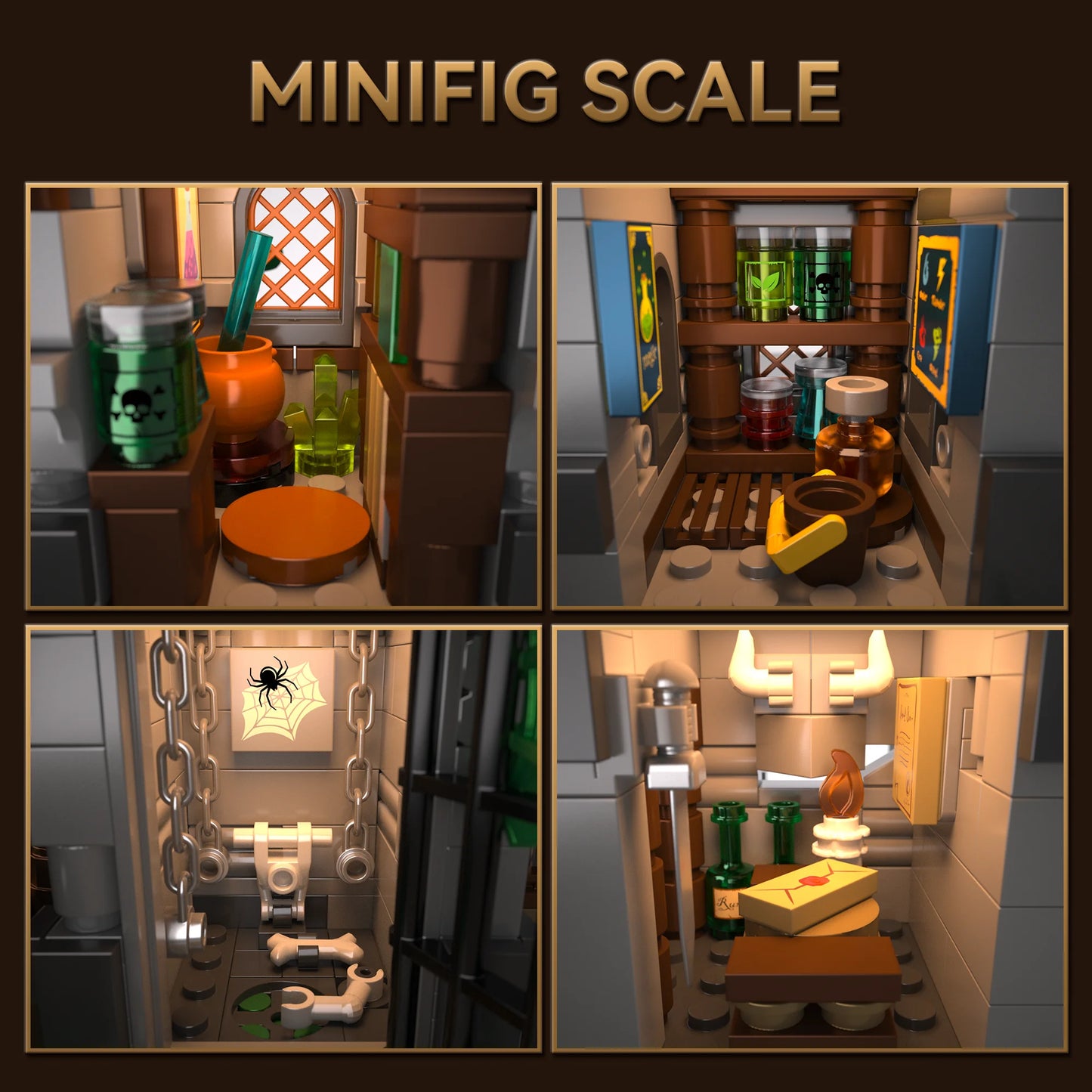 Medieval Knight Fortress Building Blocks Set 2568 Pieces