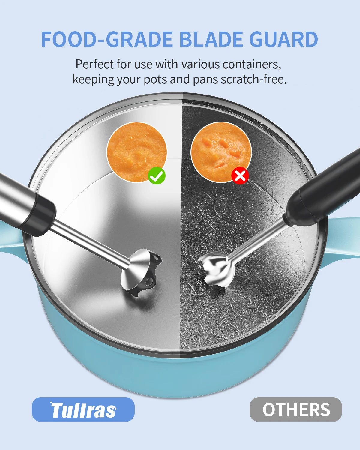 Kitchen Hand Blender for soups, smoothies, purees and baby food.