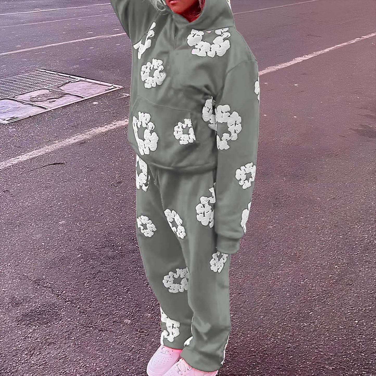 Women's Hoodies And Trousers Suits Tracksuit For Men And Women