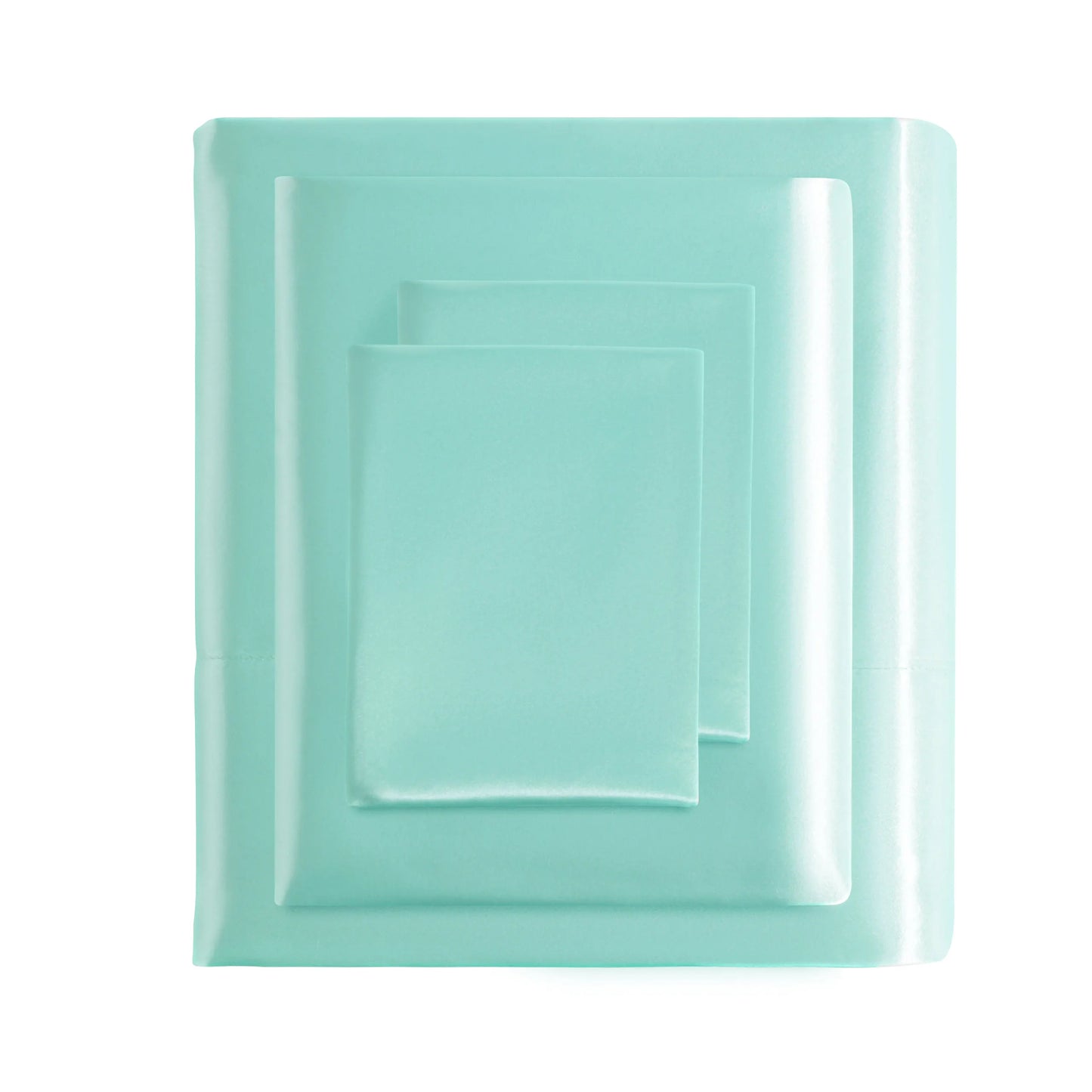 Ntbay 3 Pieces Silky Satin Cooling Bed Sheet Set, Ultra Soft and Cozy Bedding Cover Set,