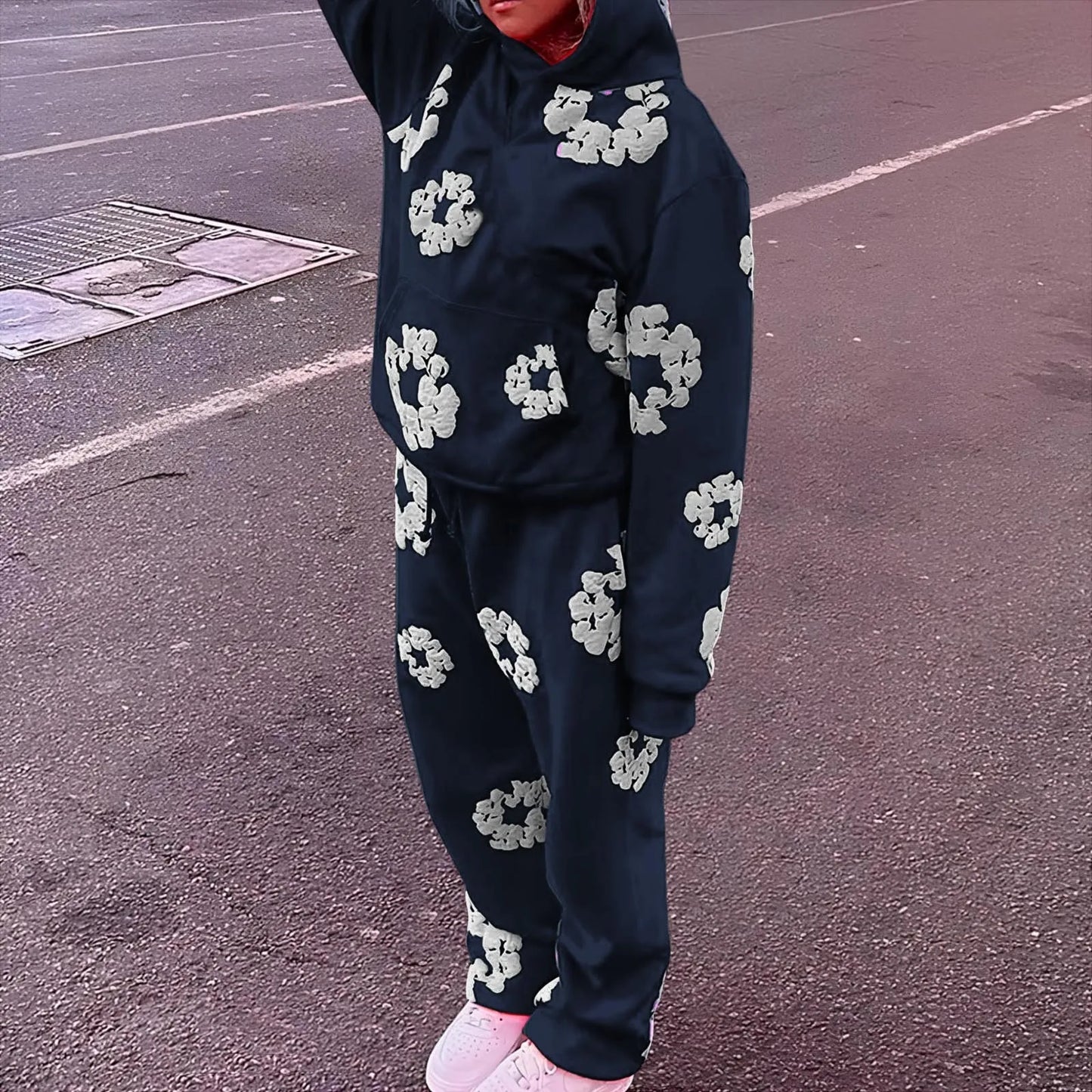 Women's Hoodies And Trousers Suits Tracksuit For Men And Women