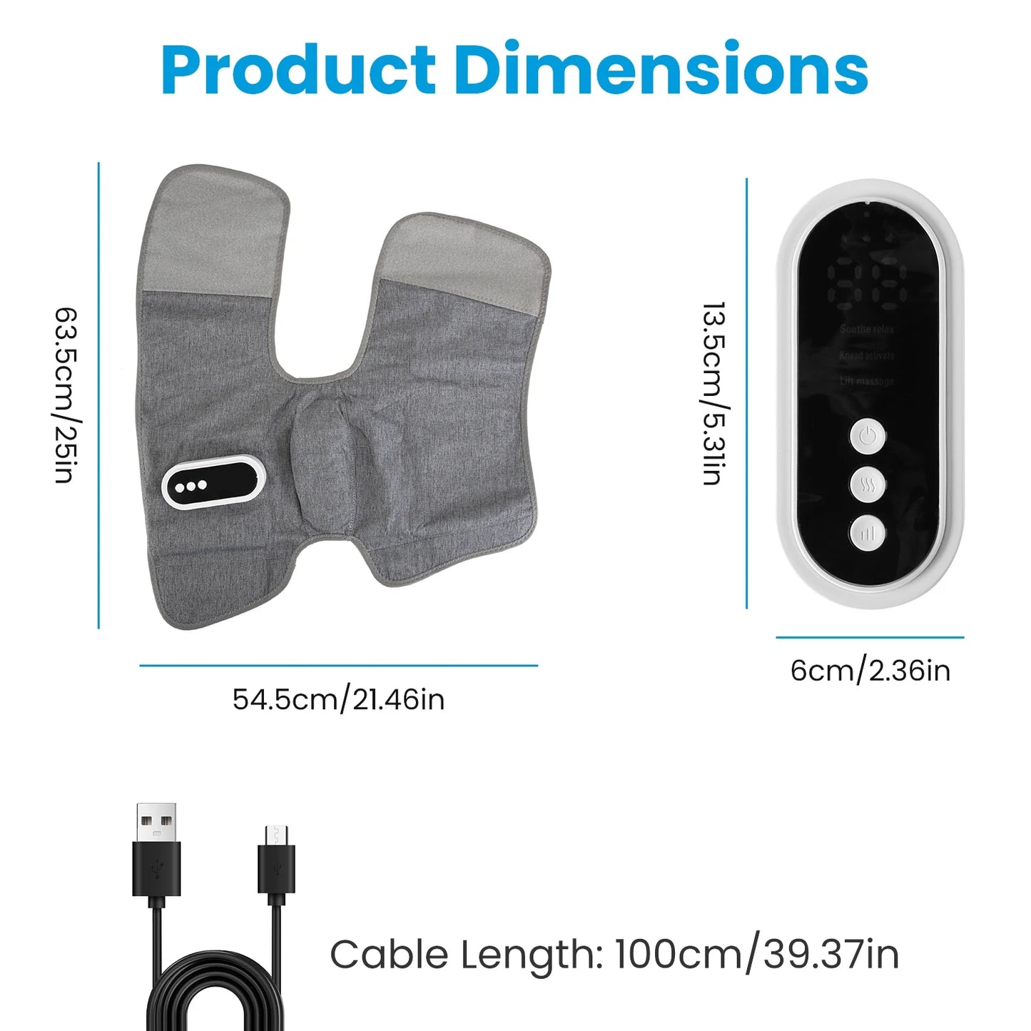 Smart Leg Massager Airbag Kneading Vibration Calf Massage Device